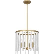  APE2816AB - Apelle 4-Light Aged Brass Pendant Light
