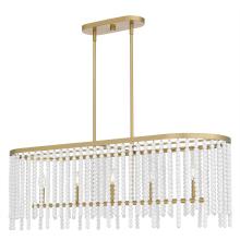  APE542AB - Apelle 5-Light Aged Brass Island Light