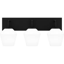 NIE8621MBK - Nielson 3-Light Matte Black Bath Light