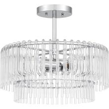  PCTAY1718C - Tayshia 3-Light Polished Chrome Semi-Flush Mount Light