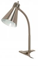  60/828 - Clip-On Gooseneck Lamp - 1 Light - Brushed Nickel