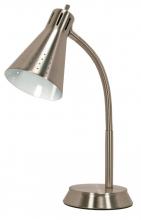  60/829 - Small Gooseneck Desk Lamp - 1 Light - Brushed Nickel
