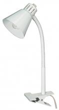  60/840 - Clip-On Gooseneck Lamp - 1 Light - White