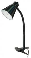  60/843 - Clip-On Gooseneck Lamp - 1 Light - Black