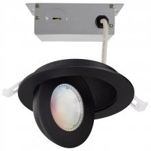 S11294R1 - Starfish; 9 Watt LED Gimbal Downlight; 4 Inch; 2700K-5000K RGB Tunable White; Remote Driver; Black