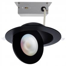  S11296R1 - Starfish; 15 Watt LED Gimbal Downlight; 6 Inch; 2700K-5000K RGB Tunable White; Remote Driver; Black