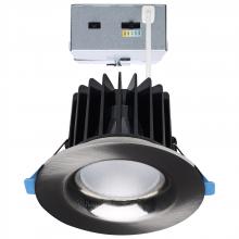  S11672 - 16/20/24 Watt LED Remote Driver Downlight; 27K/30K/35K/40K/50K CCT; Field Selectable; Round; Brushed