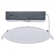  S11691 - 11/15 Watt; LED Direct Wire Downlight; 27K/3K/35K/4K/5K CCT; Remote Driver; 6 Inch; Round; Flat