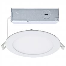  S11827R1 - 12 Watt LED Direct Wire Downlight; Edge-lit; 6-Inch; CCT Selectable; Round; Remote Driver