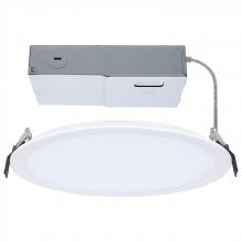  S11848 - 30 Watt; 10 Inch LED Direct Wire Downlight; Remote Driver; CCT Selectable; Dual Dimming; Flat Face;
