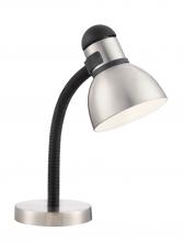  SF76/355 - Goose Neck Desk Lamp; Steel & Black Finish
