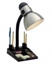  SF76/356 - Goose Neck Desk Lamp; Steel / Black Finish; Organization Tray Base