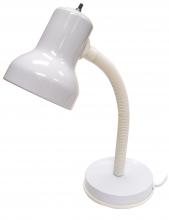  SF77/538 - Goose Neck Desk Lamp; White Finish