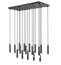  1956P-17L-MB - 17 Light Linear Chandelier