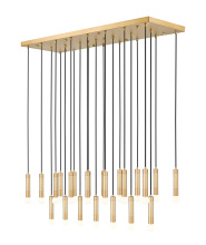  1956P-23L-MGLD - 23 Light Linear Chandelier