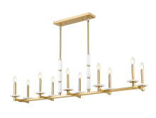  3045-10L-MGLD - 10 Light Linear Chandelier