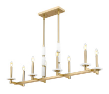  3045-8L-MGLD - 8 Light Linear Chandelier