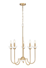  352-5MGLD - 5 Light Chandelier