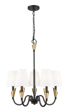  4014-24MB-MGLD - 5 Light Chandelier