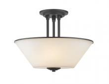  432SF-BRZ - 3 Light Semi Flush Mount