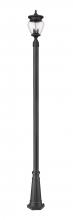  5016PHMR-519P-BK - 3 Light Outdoor Post Mounted Fixture
