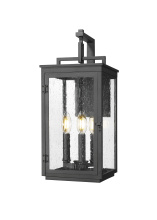  5019M-BK - 3 Light Outdoor Wall Light