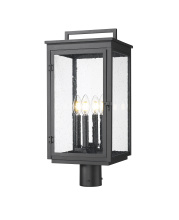  5019PHBR-BK - 4 Light Outdoor Post Mount Fixture