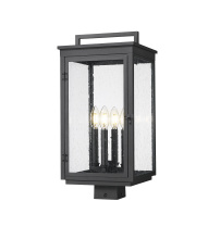  5019PHBS-BK - 4 Light Outdoor Post Mount Fixture
