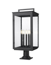  5019PHXLR-533PM-BK - 5 Light Outdoor Pier Mounted Fixture