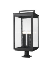  5019PHXXLR-533PM-BK - 6 Light Outdoor Pier Mounted Fixture