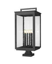  5019PHXXLS-SQPM-BK - 6 Light Outdoor Pier Mounted Fixture