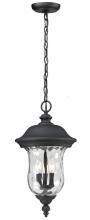  533CHB-BK - 3 Light Outdoor Chain Mount Ceiling Fixture