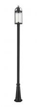  569PHB-519P-BK - 1 Light Outdoor Post Mounted Fixture