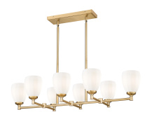  7004-8L-MGLD - 8 Light Linear Chandelier