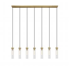  740P-7L-RB - 7 Light Linear Chandelier