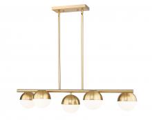  7517-5L-MGLD - 5 Light Linear Chandelier