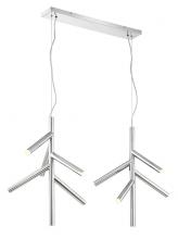  917-6CH-LED-2LCH - 12 Light Linear Chandelier