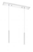  917MP12-WH-LED-2LCH - 2 Light Linear Chandelier