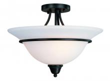  543-34 - Olde World Iron Bowl Semi-Flush Mount