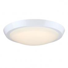  6136900 - 11 in. 23W LED Flush with Color Temperature Selection White Finish Frosted Acrylic Shade
