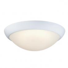  6137300 - 11 in. 14W LED Flush with Color Temperature Selection White Finish Frosted Glass Shade