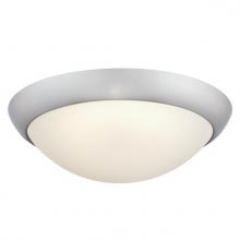  6137400 - 11 in. 14W LED Flush with Color Temperature Selection Brushed Nickel Finish Frosted Glass Shade