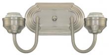  6300500 - 2 Light Wall Fixture Brushed Nickel Finish