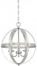  6341900 - 3 Light Chandelier Brushed Nickel Finish