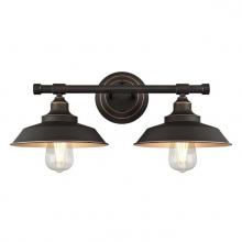  6354800 - 2 Light Wall Fixture Oil Rubbed Bronze Finish with Highlights