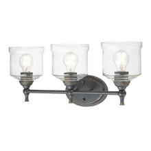  0806-BA3 ABI-HWG - Golden Lighting Keating 3-light Vanity in Antique Black Iron