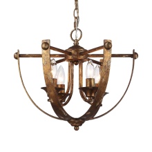  0815-4P HG - Wry Lighting Victoria 4-light Pendant in Heirloom Gold