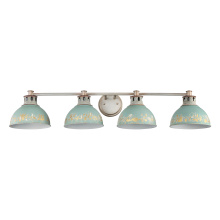  0865-BA4 AGV-TEAL - Golden Lighting Kinsley 4-light Vanity in Antique Teal shade