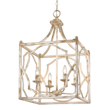  0885-4P AI - Wry Lighting Laurent 4-light Pendant in Antique Ivory