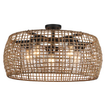  1067-O5SF NB-MAW - Golden Lighting Piper 5-light Outdoor Ceiling in Natural Black